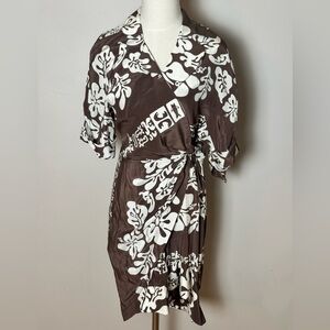 Vintage Thierry Mugler Silk Wrap Dress Size 42